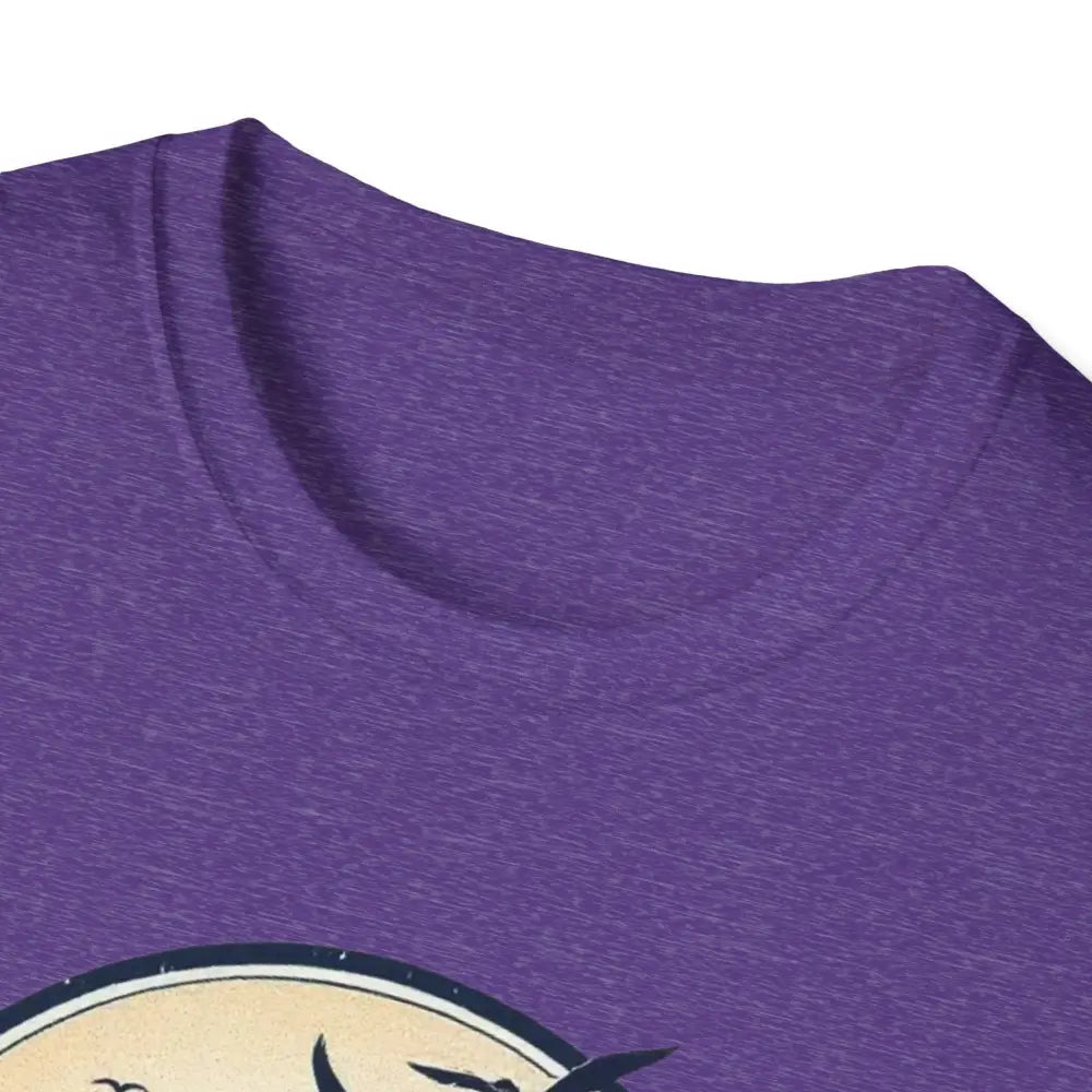 Purple Heather T-Shirt from Block Island Graphic Unisex Softstyle Collection