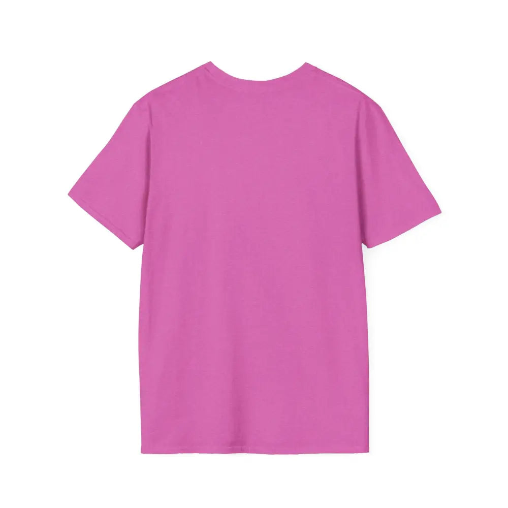 Pink short-sleeved Block Island Graphic Unisex Softstyle T Shirt for casual wear