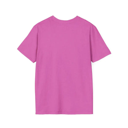 Pink short-sleeved Block Island Graphic Unisex Softstyle T Shirt for casual wear