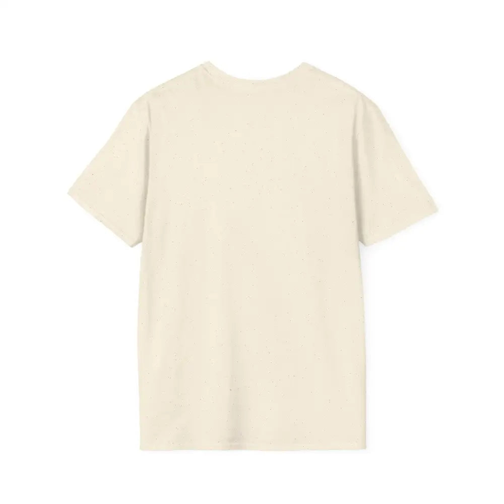 Plain cream-colored t-shirt from the Block Island Graphic Unisex Softstyle collection