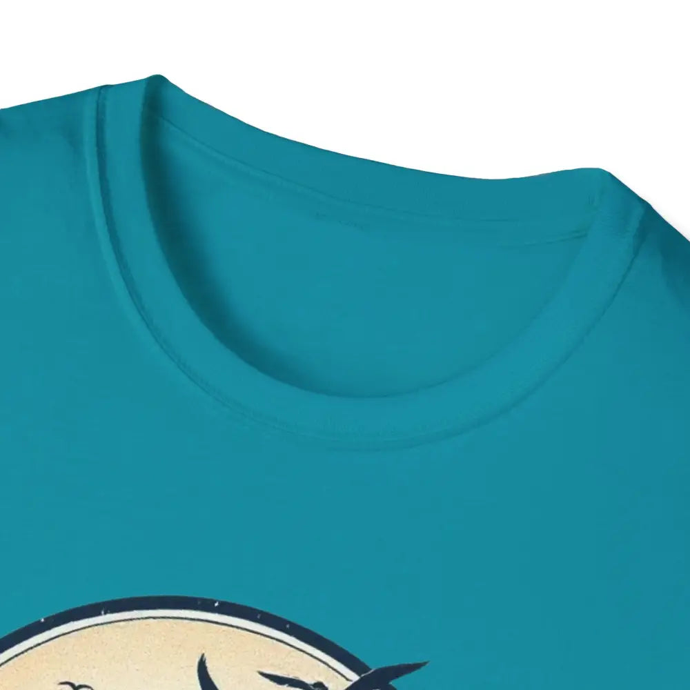 Teal crew neck t-shirt from Block Island Graphic Unisex Softstyle T Shirt collection