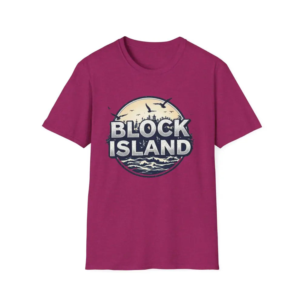 Magenta t-shirt from Block Island Graphic Unisex Softstyle T Shirt collection