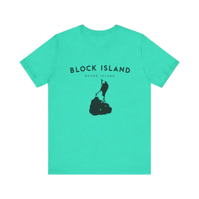 Mint-green Block Island Jersey Tee for coastal vibes and island lovers