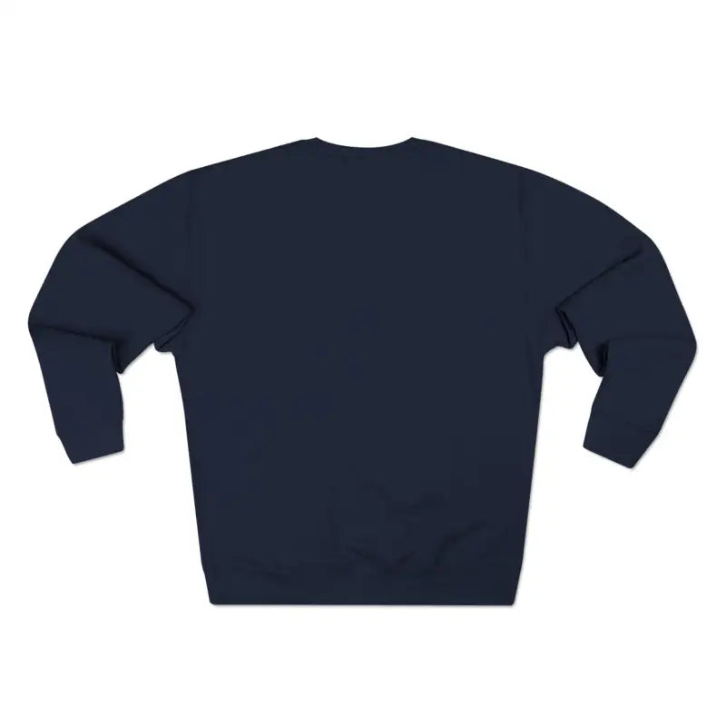 Navy blue crewneck sweatshirt featuring Block Island Pirate Ship unisex nautical design