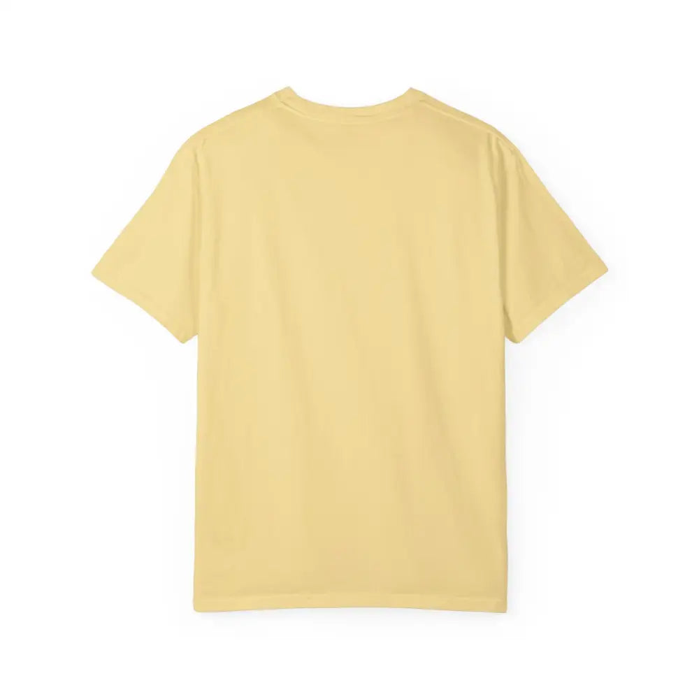 Plain yellow t-shirt from Block Island Shark Unisex Garment Dyed Casual Tee collection