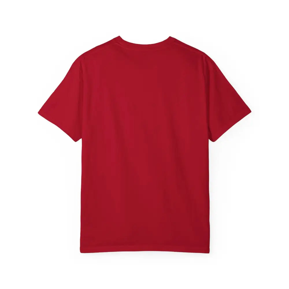 Red short-sleeved Block Island Shark Unisex T Shirt Garment Dyed Casual Tee