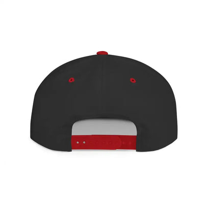 Black and red Block Island Snapback Cap from the Snapback Cap Collection
