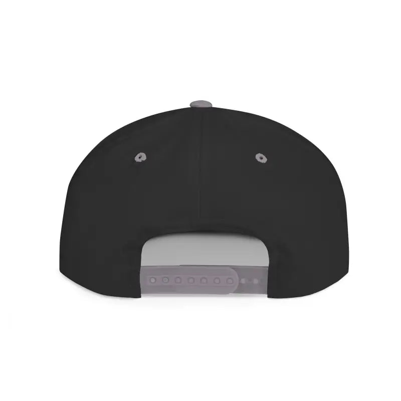 Black Snapback Cap from the Block Island Snapback Cap Collection on white background