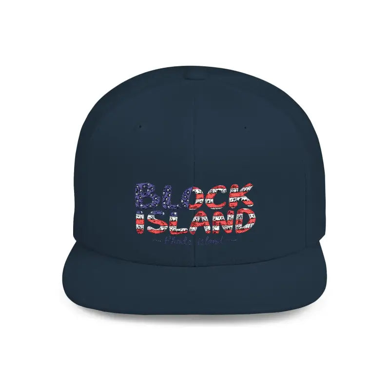 Navy blue baseball cap from the Block Island Snapback Cap Collection