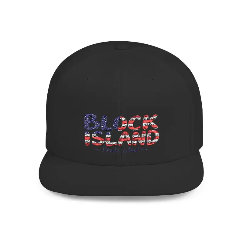Black baseball cap from Block Island Snapback Cap Collection, stylish and versatile