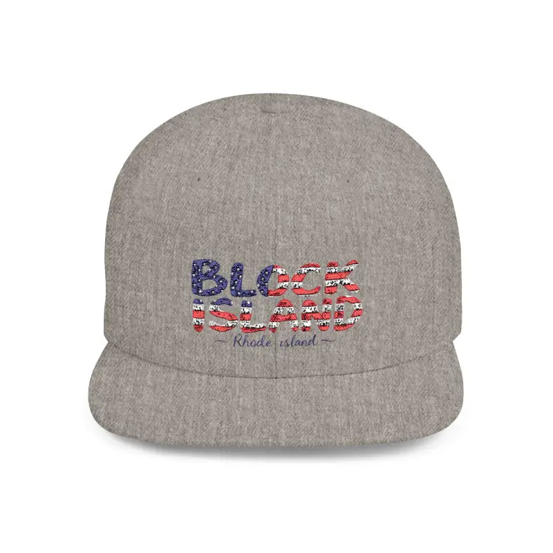 Gray baseball cap from the Block Island Snapback Cap Collection for stylish outdoor wear