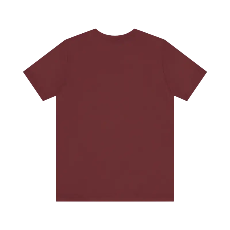 Maroon Block Island Sunset Unisex Jersey Tee for casual and stylish wear