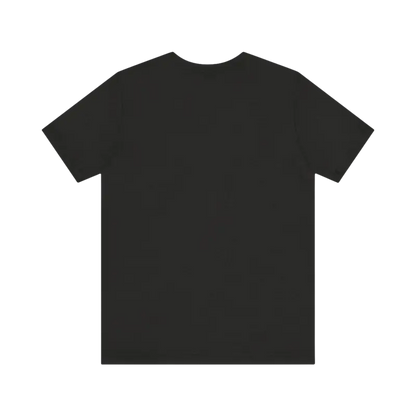 Black short-sleeved Block Island Sunset Unisex Jersey Tee for casual wear