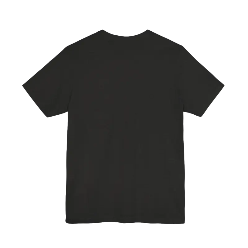 Black short-sleeved t-shirt from Block Island Sunset Unisex Jersey Tee collection