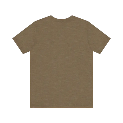 Olive green t-shirt from the Block Island Sunset Unisex Jersey Tee collection