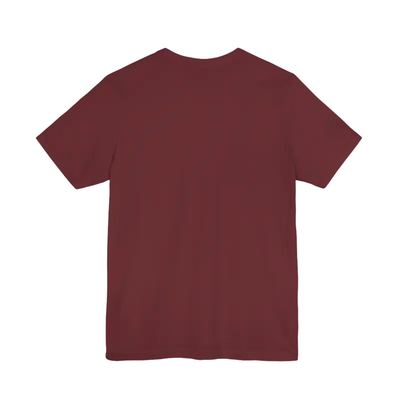 Maroon t-shirt from the Block Island Sunset Unisex Jersey Tee collection