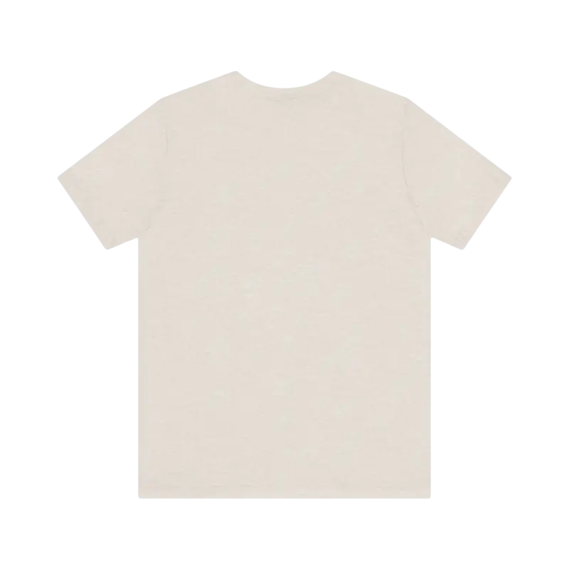Plain beige t-shirt from Block Island Sunset Unisex Jersey Tee collection