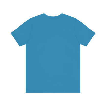 Blue short-sleeved t-shirt from Block Island Sunset Unisex Jersey Tee collection