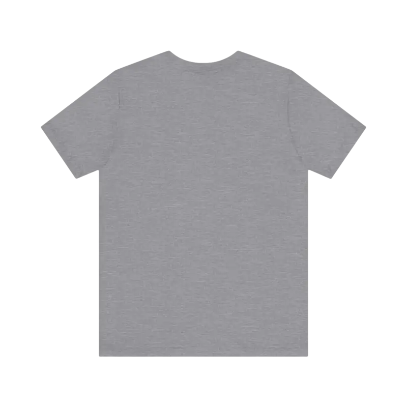 Gray short-sleeved t-shirt from Block Island Sunset Unisex Jersey Tee collection