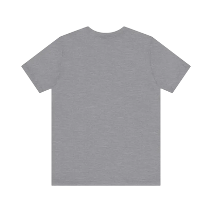 Gray short-sleeved t-shirt from Block Island Sunset Unisex Jersey Tee collection