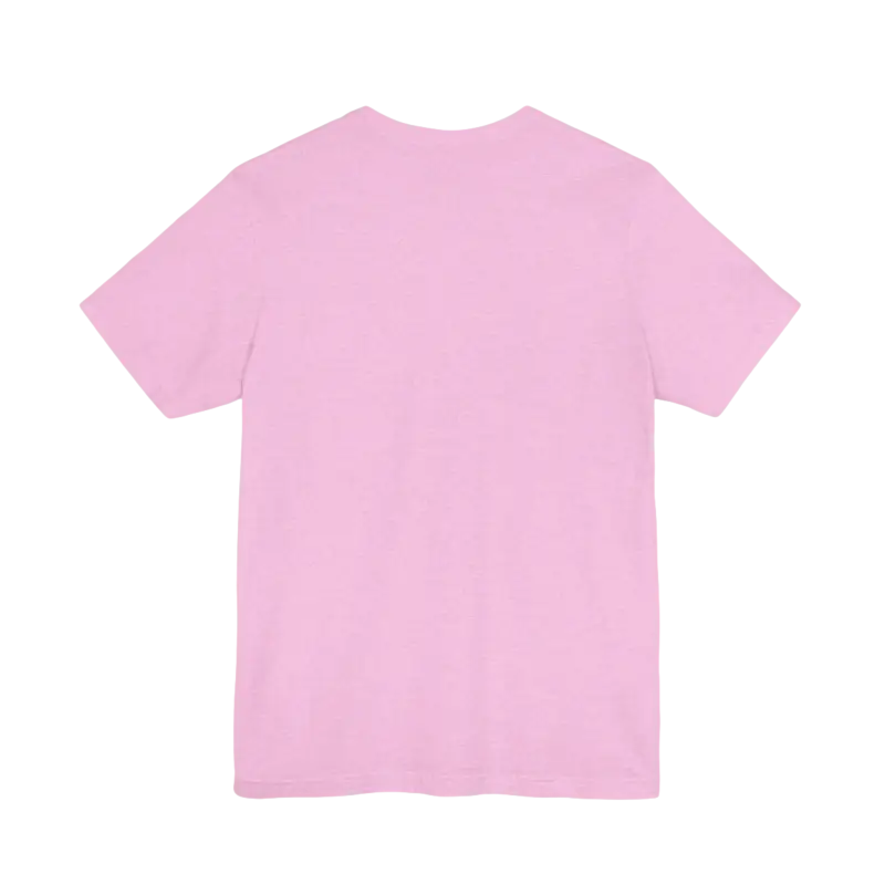 Pink short-sleeved t-shirt from Block Island Sunset Unisex Jersey Tee collection