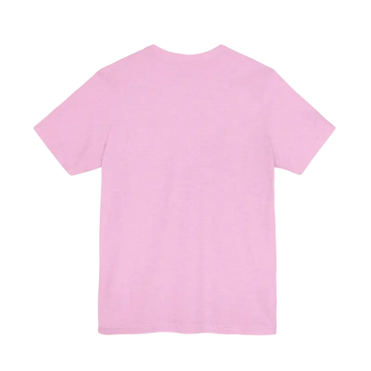 Pink short-sleeved t-shirt from Block Island Sunset Unisex Jersey Tee collection