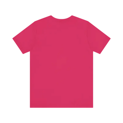 Pink Block Island Sunset Unisex Jersey Tee displayed on a neutral background