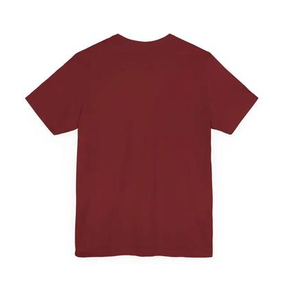 Maroon Block Island Unisex Jersey Tee showcasing stylish and comfortable design