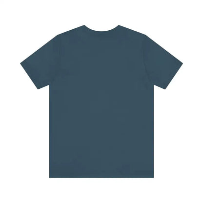 Blue-gray Block Island Unisex Jersey Tee displayed on a neutral background