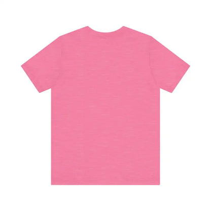 Pink Block Island Unisex Jersey Tee displayed on a plain background