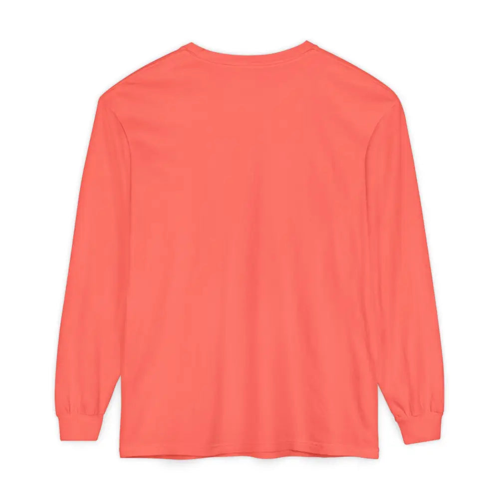 Coral long-sleeved BLOCK ISLAND Unisex Tee showcasing casual style and comfort