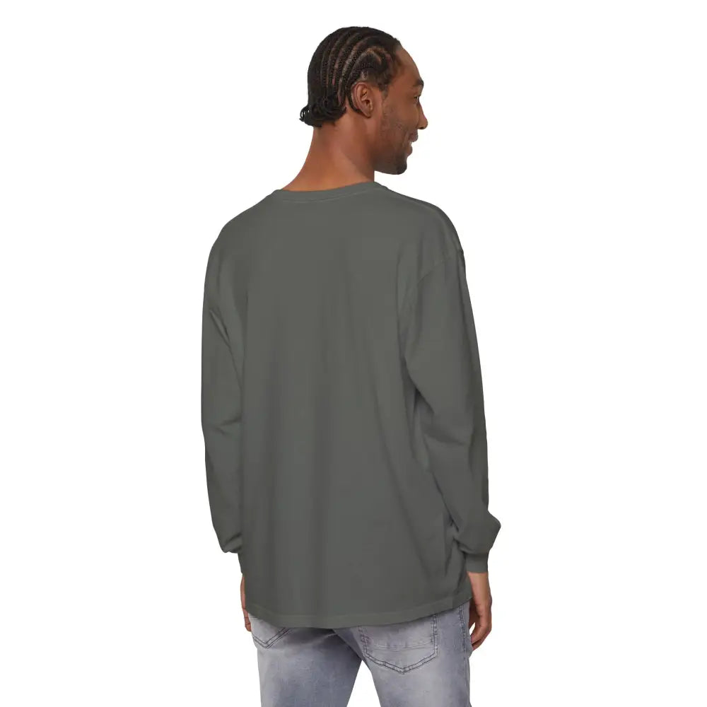 Gray long-sleeved BLOCK ISLAND Unisex Long Sleeve Tee displayed on a neutral background