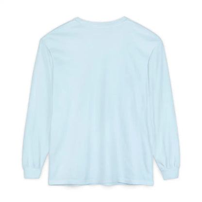 Light blue BLOCK ISLAND Unisex Long Sleeve Tee showcasing a stylish, comfortable design
