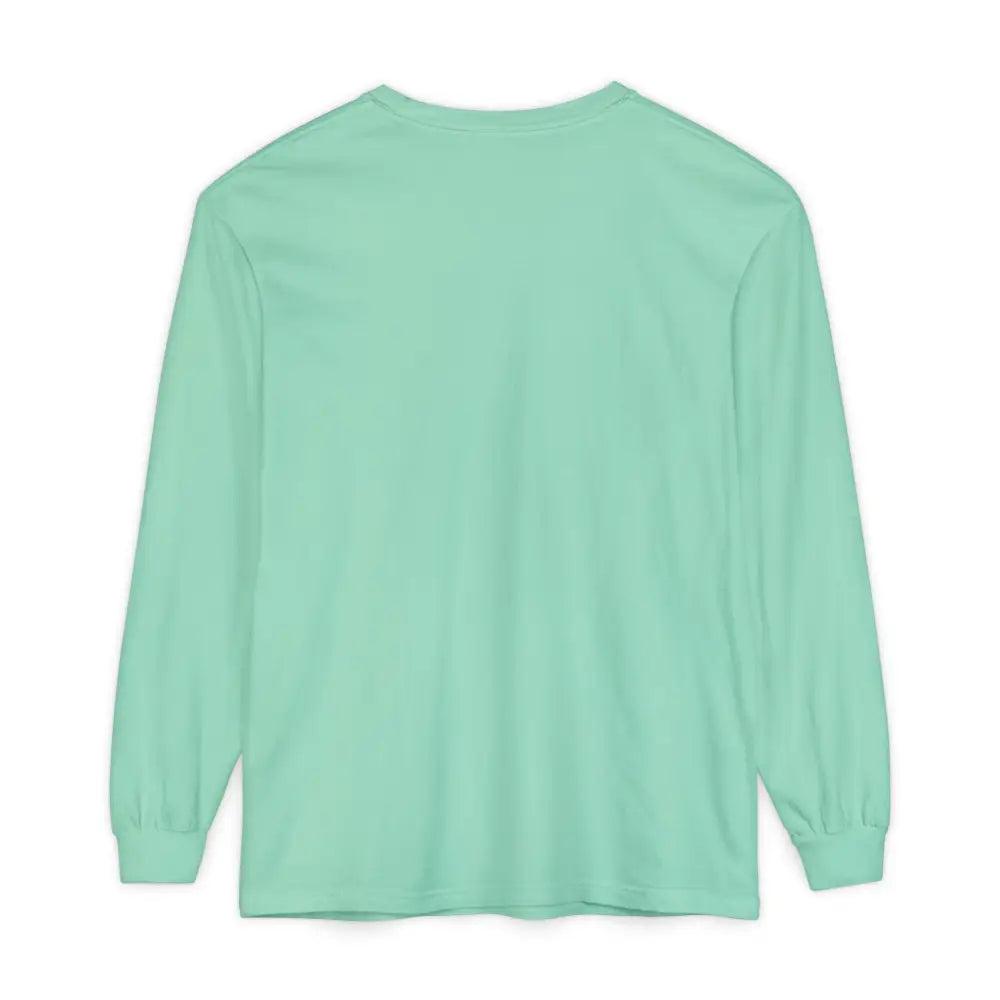 Mint green long-sleeved BLOCK ISLAND Unisex Long Sleeve Tee for casual wear