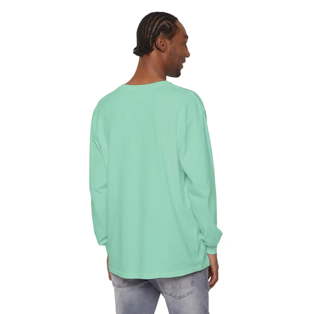 Mint-green long-sleeved BLOCK ISLAND Unisex Tee for a stylish and comfortable look