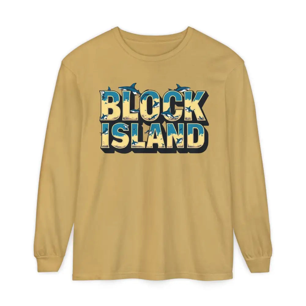 Long-sleeved Block Island shirt in BLOCK ISLAND Unisex Long Sleeve Tee design