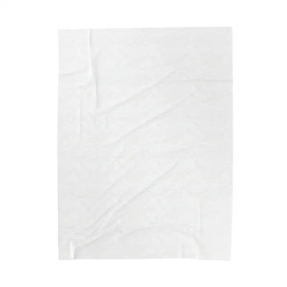Wrinkled white paper sheet displayed with Blue Blanket featuring Newport text pattern
