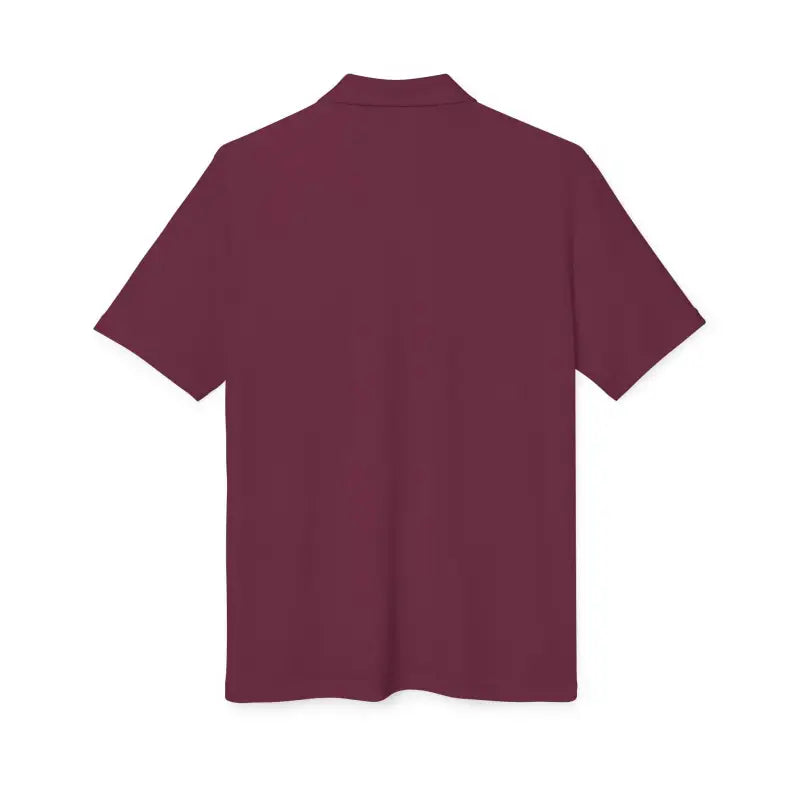 Maroon short-sleeved polo shirt from Bonnet Shores Embroidered Adidas Performance Polo