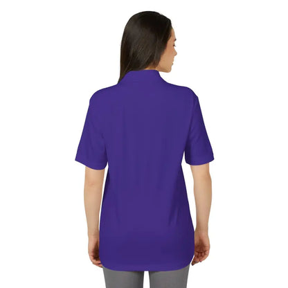 Purple short-sleeved Bonnet Shores Embroidered Adidas Unisex Performance Polo shirt