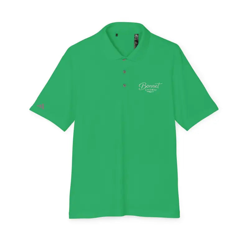 Green short-sleeved polo shirt from Bonnet Shores Embroidered Adidas Performance line