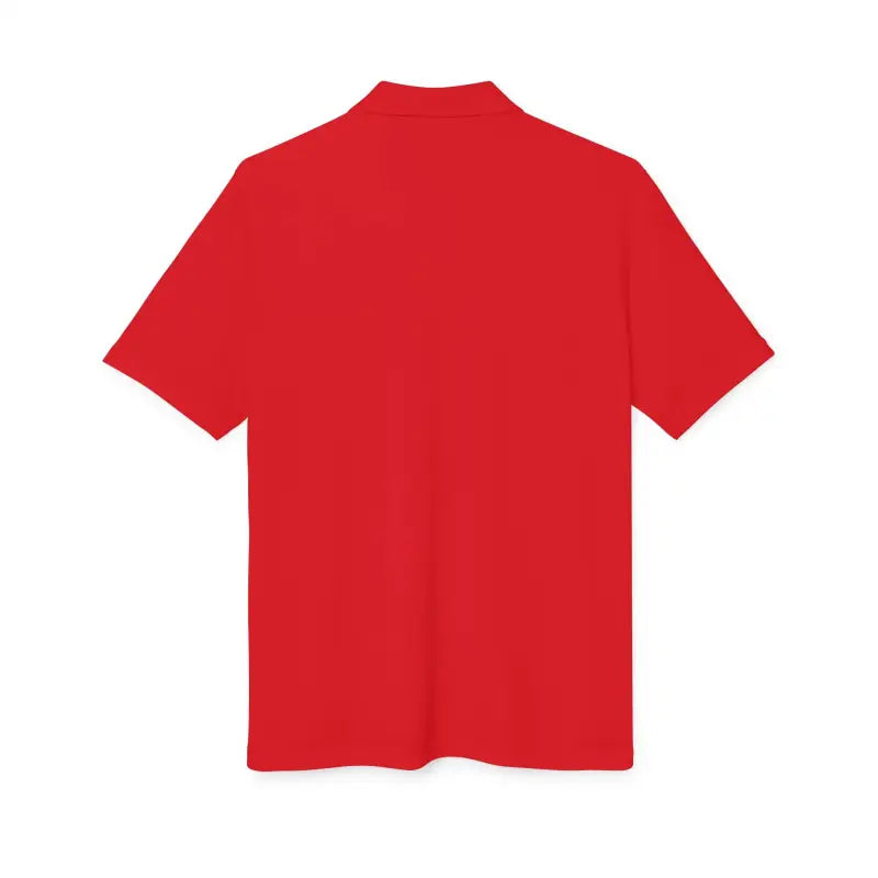 Red short-sleeved polo shirt from Bonnet Shores Embroidered Adidas Performance Polo