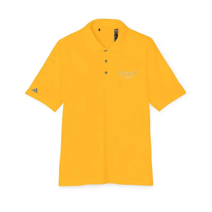 Yellow short-sleeved Bonnet Shores Embroidered Adidas Unisex Performance Polo shirt