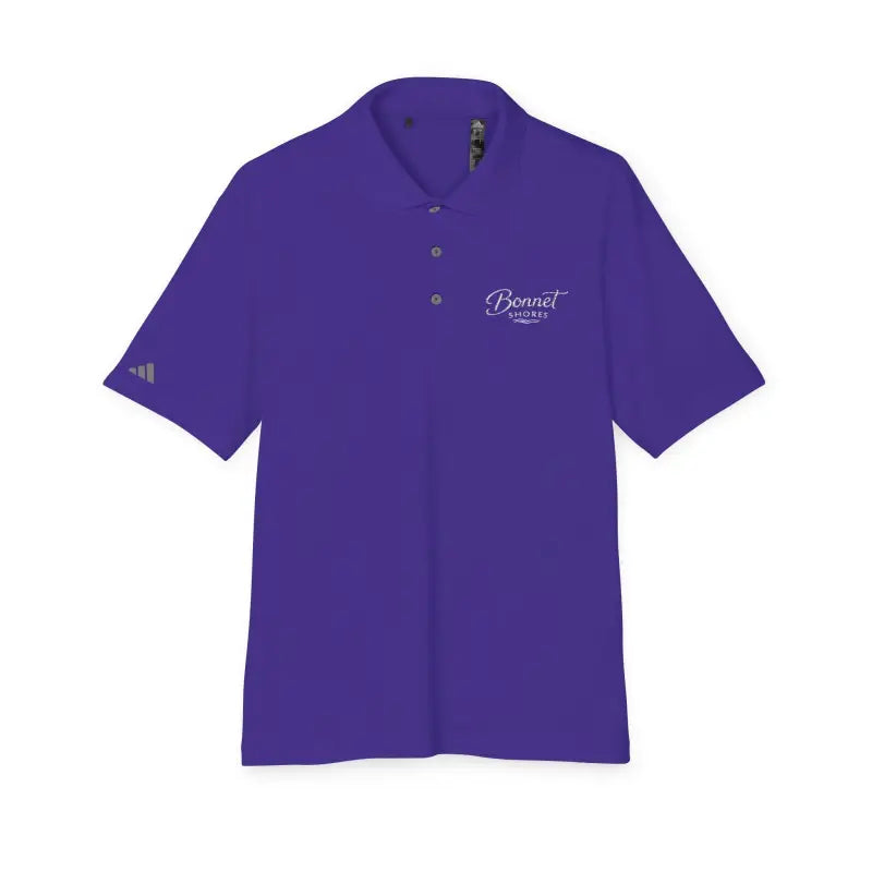 Purple short-sleeved polo shirt from Bonnet Shores Embroidered Adidas Performance collection