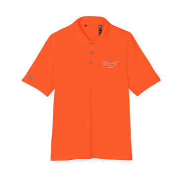 Orange short-sleeved polo shirt from Bonnet Shores embroidered Adidas performance collection