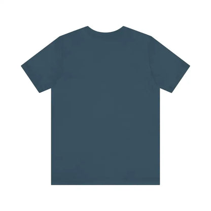 Blue crew neck t-shirt featuring Cartoon Duck Detective with humorous What The Quack design