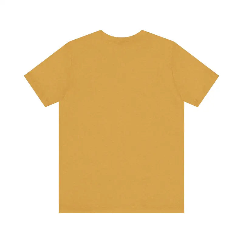 Mustard-colored Cat Whisperer Unisex Short Sleeve Tee for casual wear