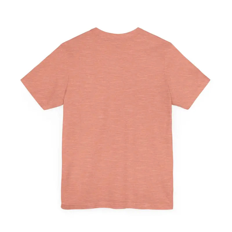 Salmon-colored short-sleeved t-shirt from the Cat Whisperer Unisex Short Sleeve Tee collection