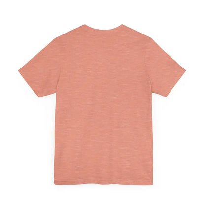 Salmon-colored short-sleeved t-shirt from the Cat Whisperer Unisex Short Sleeve Tee collection