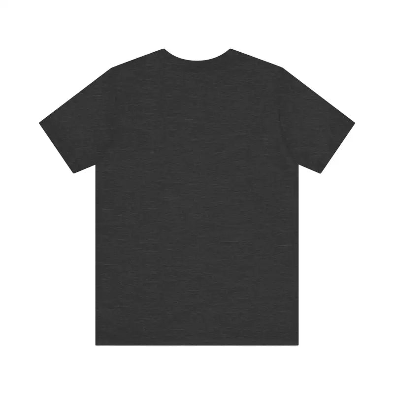 Dark gray Cat Whisperer Unisex Short Sleeve Tee displayed on a plain background