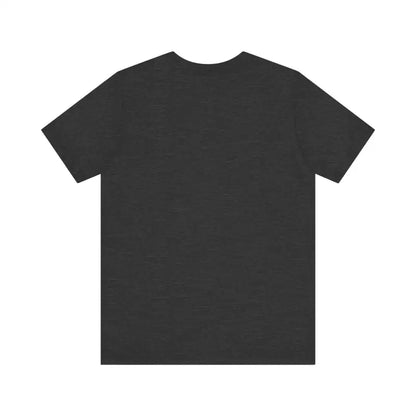 Dark gray Cat Whisperer Unisex Short Sleeve Tee displayed on a plain background